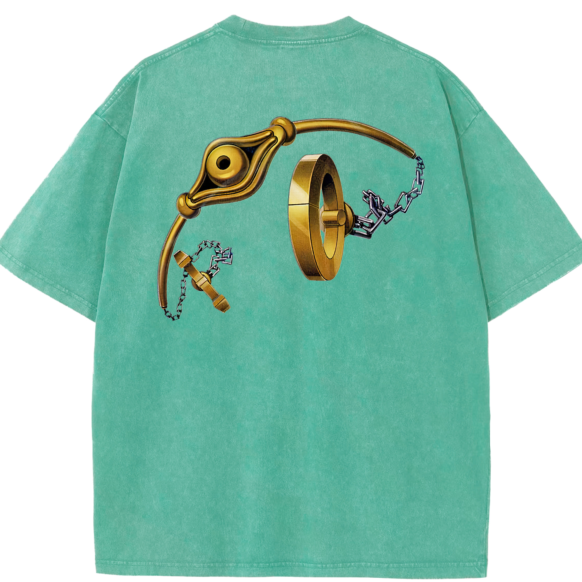 （画像用） 遊☆戯☆王 Yu-Gi-Oh! 綿100% ヴィンテージ風 半袖Tシャツ（背面プリント）